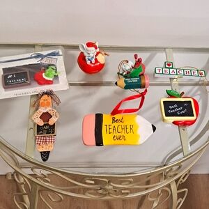 Bundle of Teachers Pins & Ornaments.